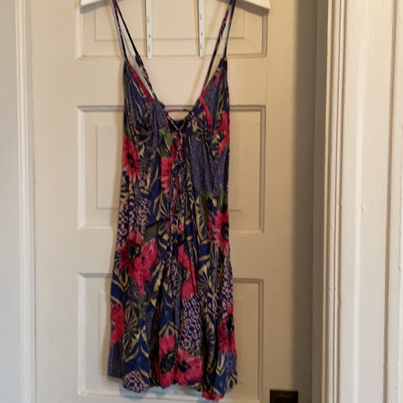 Floral button up sundress A&F Small - Picture 2 of 8